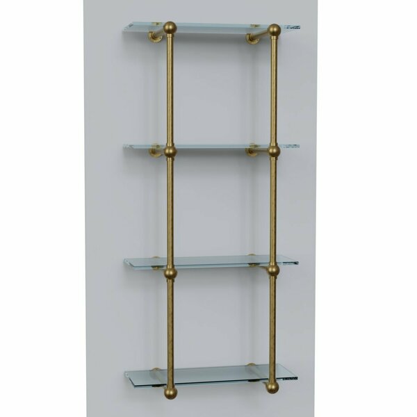 Designs Of Distinction Traditional Bistro Shelf Kit - 4 Shelves - Satin Brass 01TRAD1248SB1